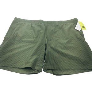 All In Motion Men's Size 40 Seersucker Short Green New With Tags